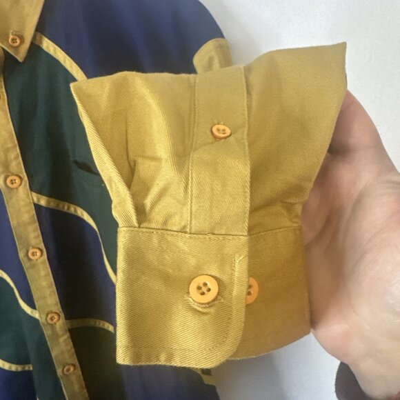 Vintage Paddle River Colorblock Western Shirt Mens L 90s Rodeo - Picture 2 of 6